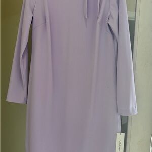 Calvin Klein Lavender Long Sleeve Shift Dress
